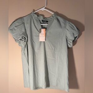 Riffle Amsterdam Sage Green Women's Blouse